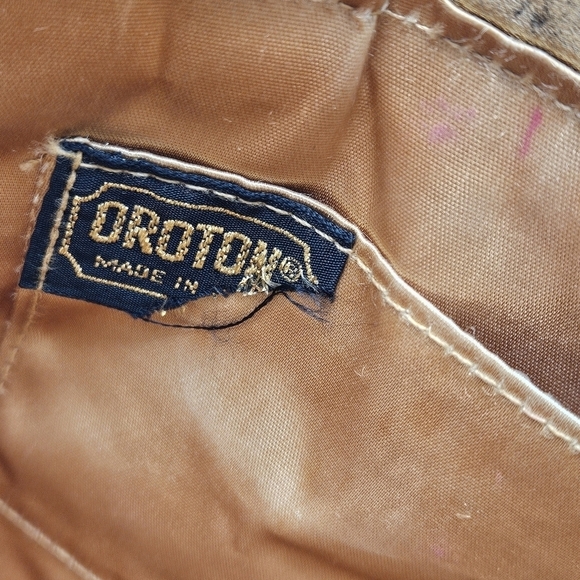 VINTAGE OROTON Gold Metal Mesh Crossbody Shoulder Bag West Germany 1970s - Picture 6 of 7